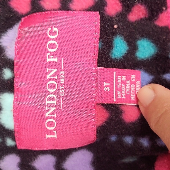 London Fog Toddler Puffer 3 EUC Hot pink - Picture 2 of 5